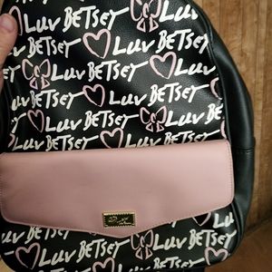 Betsey Johnson backpack purse
